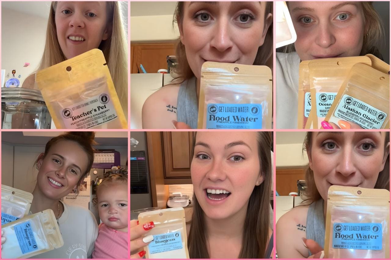 Loaded Water Product Testimonials Collage